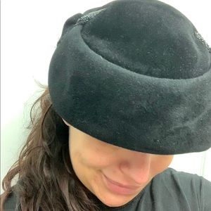 Vintage Noir Hat for Halloween Costume